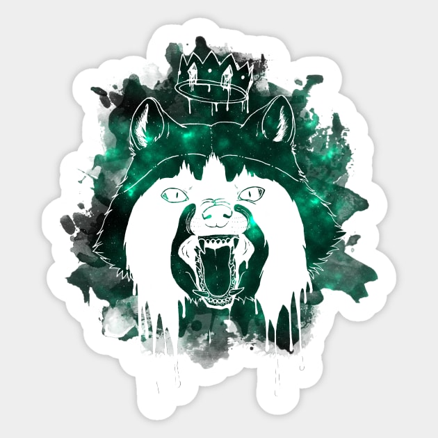 king trashmouth Sticker by MonsterParker